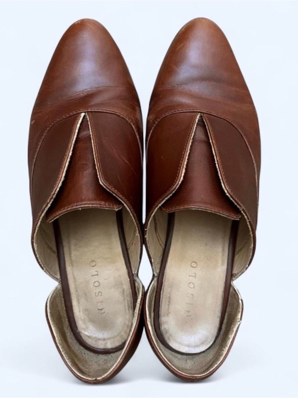 NISOLO Brown Leather Loafers Sz 7.5